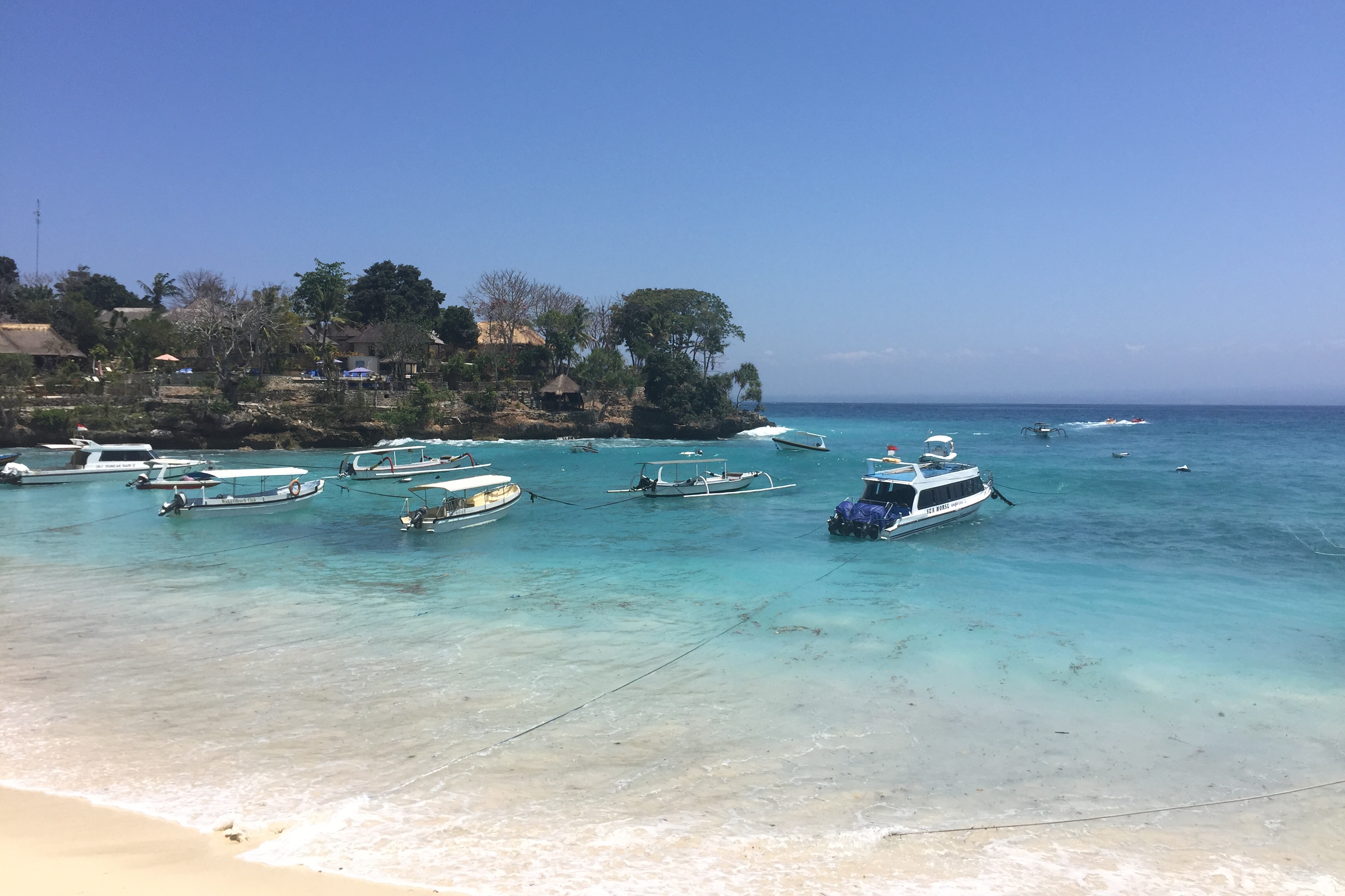 Nusa Lembongan, mushroom bay, visum voor Bali