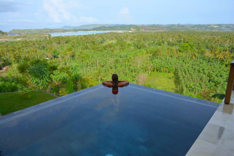 villa sorgas lombok, zwembad