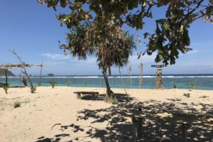 lombok, strand, lancing