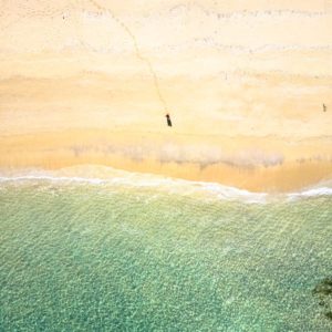lombok, strand, drone shot